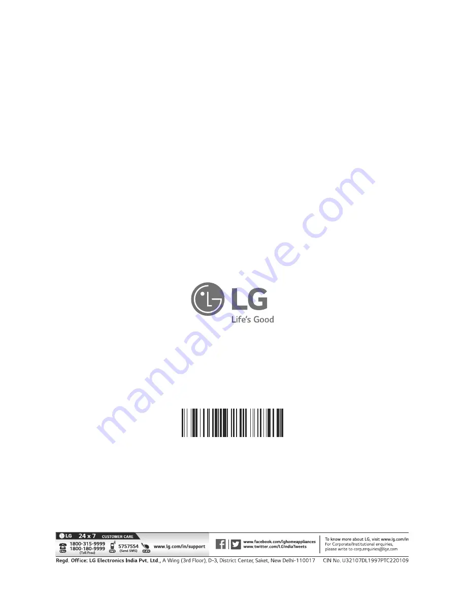 LG GL-442 Owner'S Manual Download Page 36