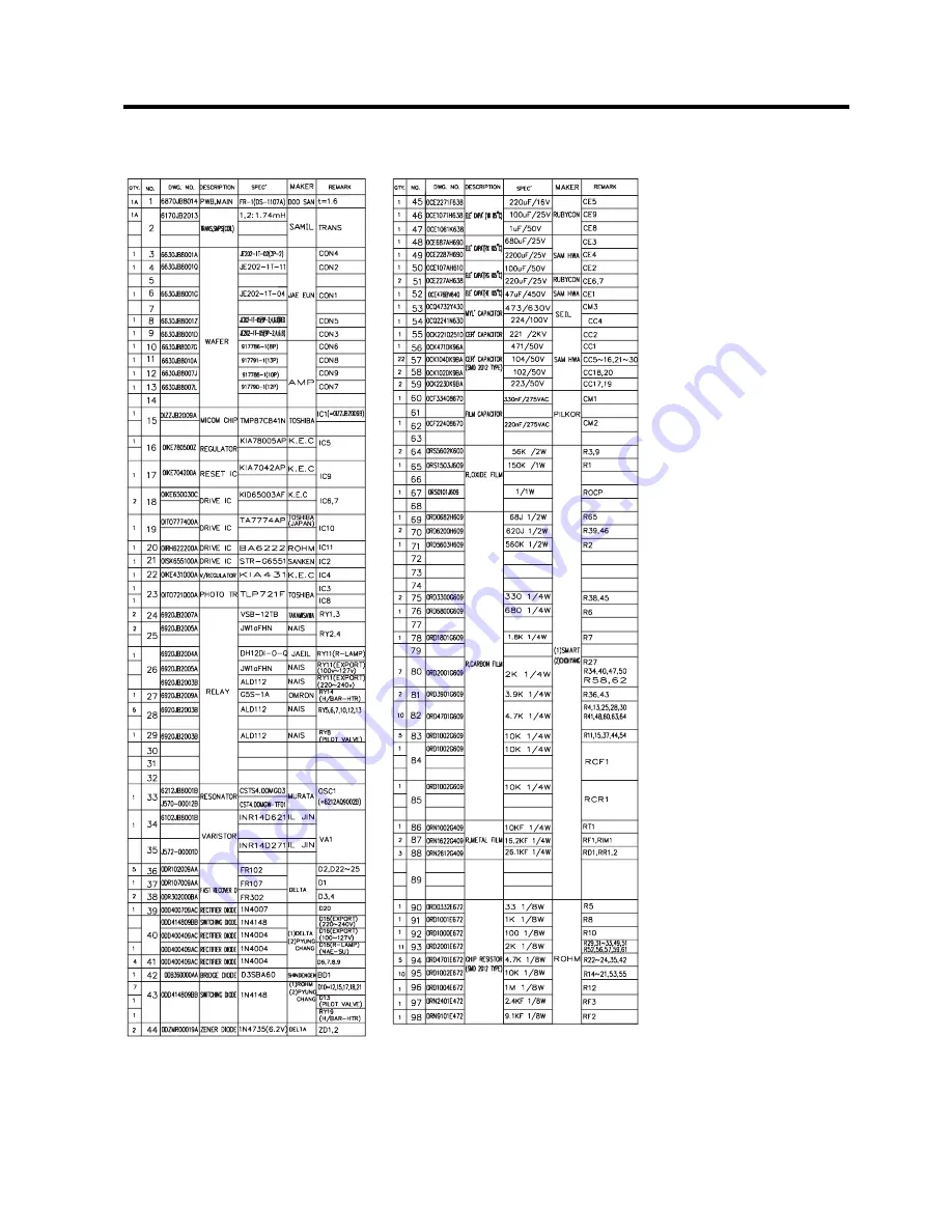 LG GR-B197DVCA Service Manual Download Page 50