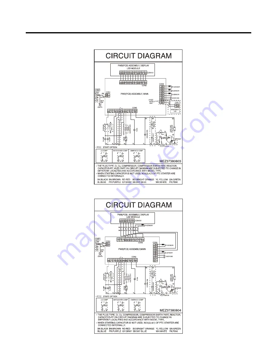 LG GR-B492Y*C Service Manual Download Page 11