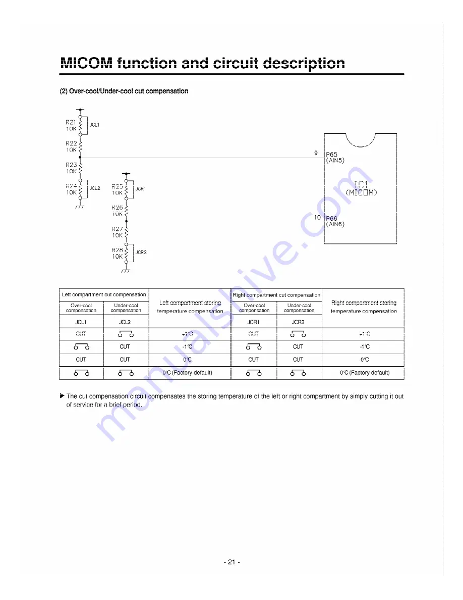 LG GR-K18PB Service Manual Download Page 21