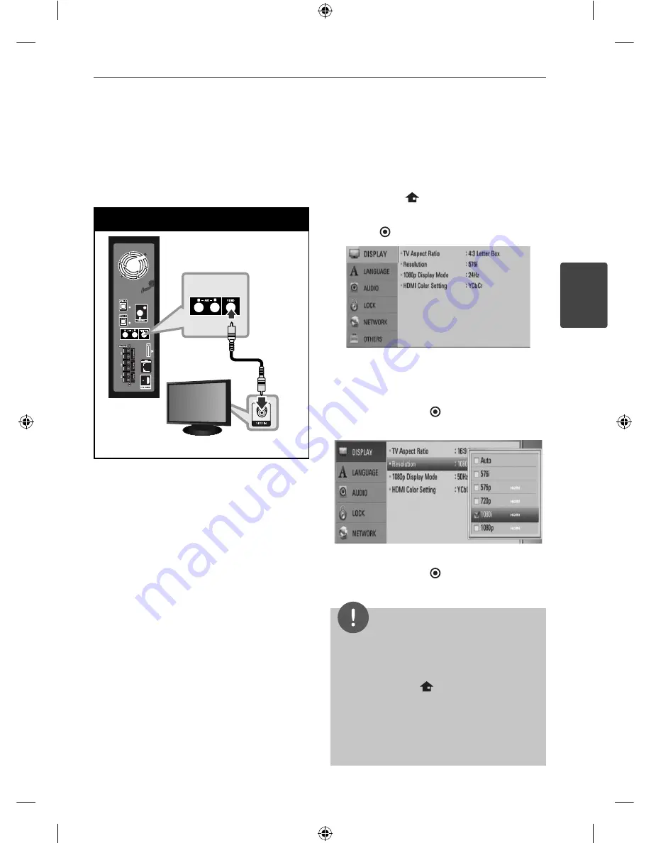 LG HB45E Owner'S Manual Download Page 19