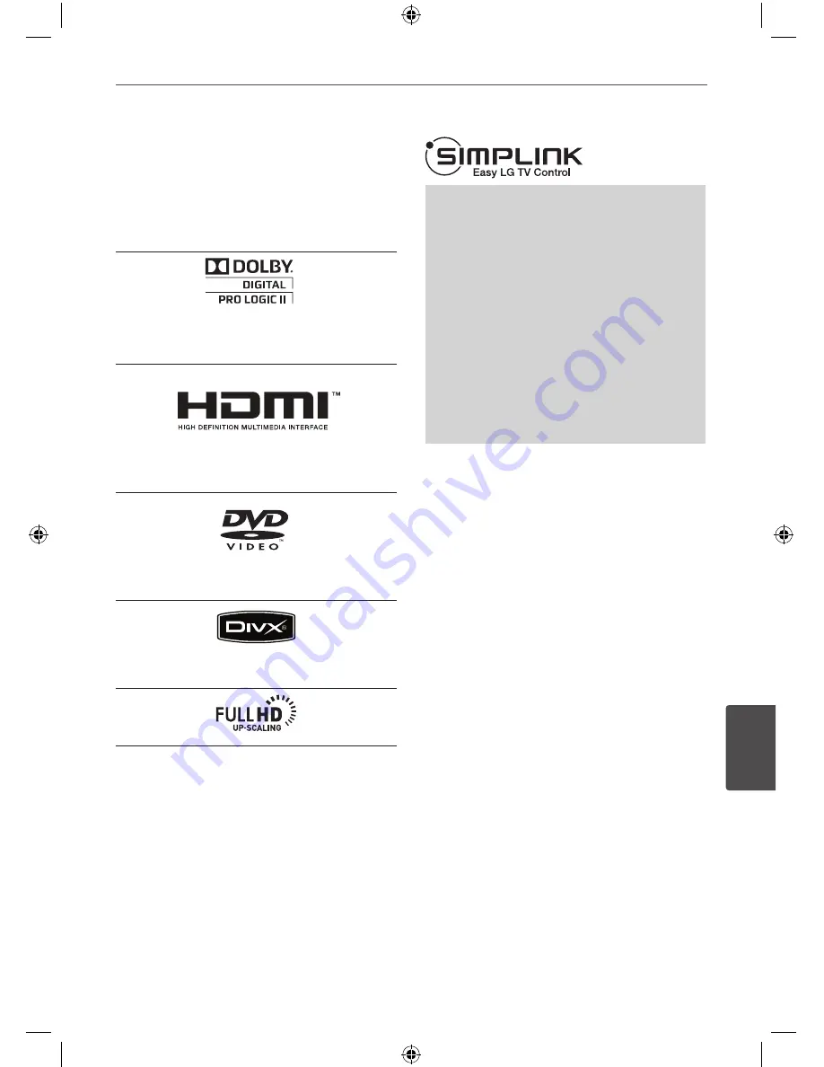 LG HT805SH Owner'S Manual Download Page 43