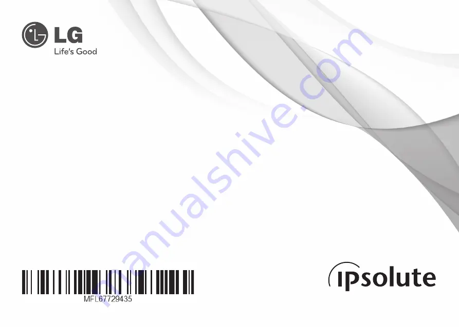 LG ipsolute LW352-F Owner'S Manual Download Page 1