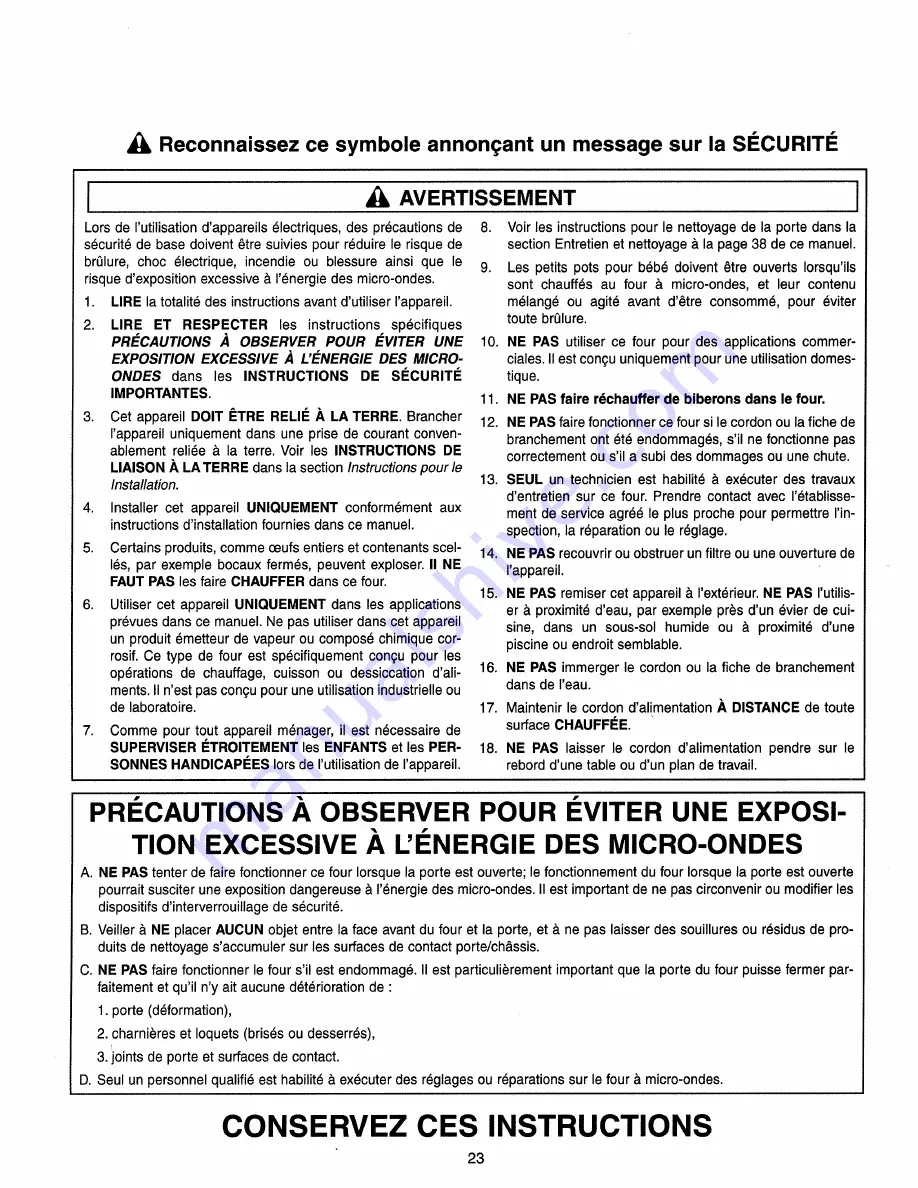 LG JMC8127DD Owner'S Manual Download Page 23