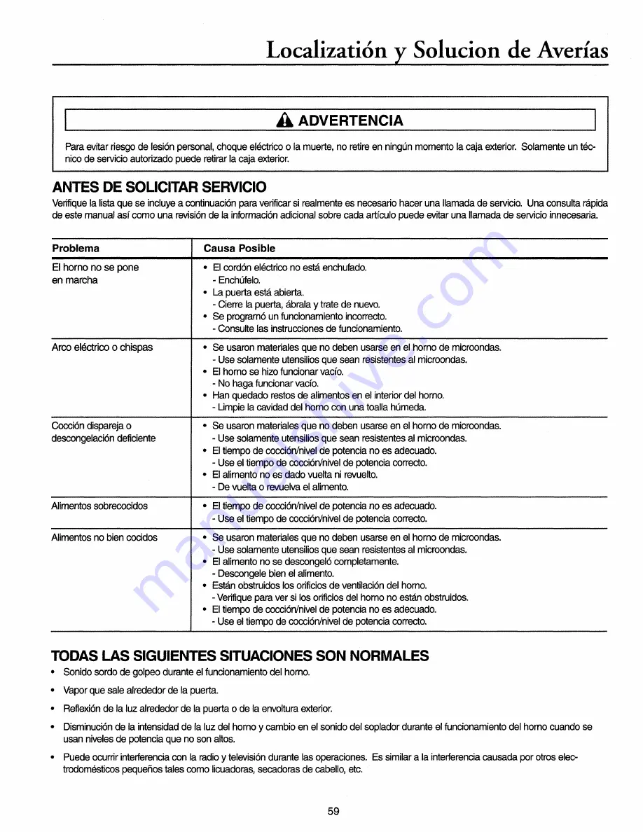 LG JMC8127DD Owner'S Manual Download Page 59