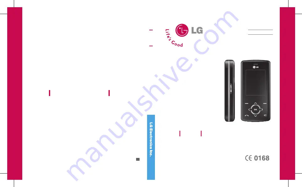 LG KG280 Quick Refernce Manual Download Page 1