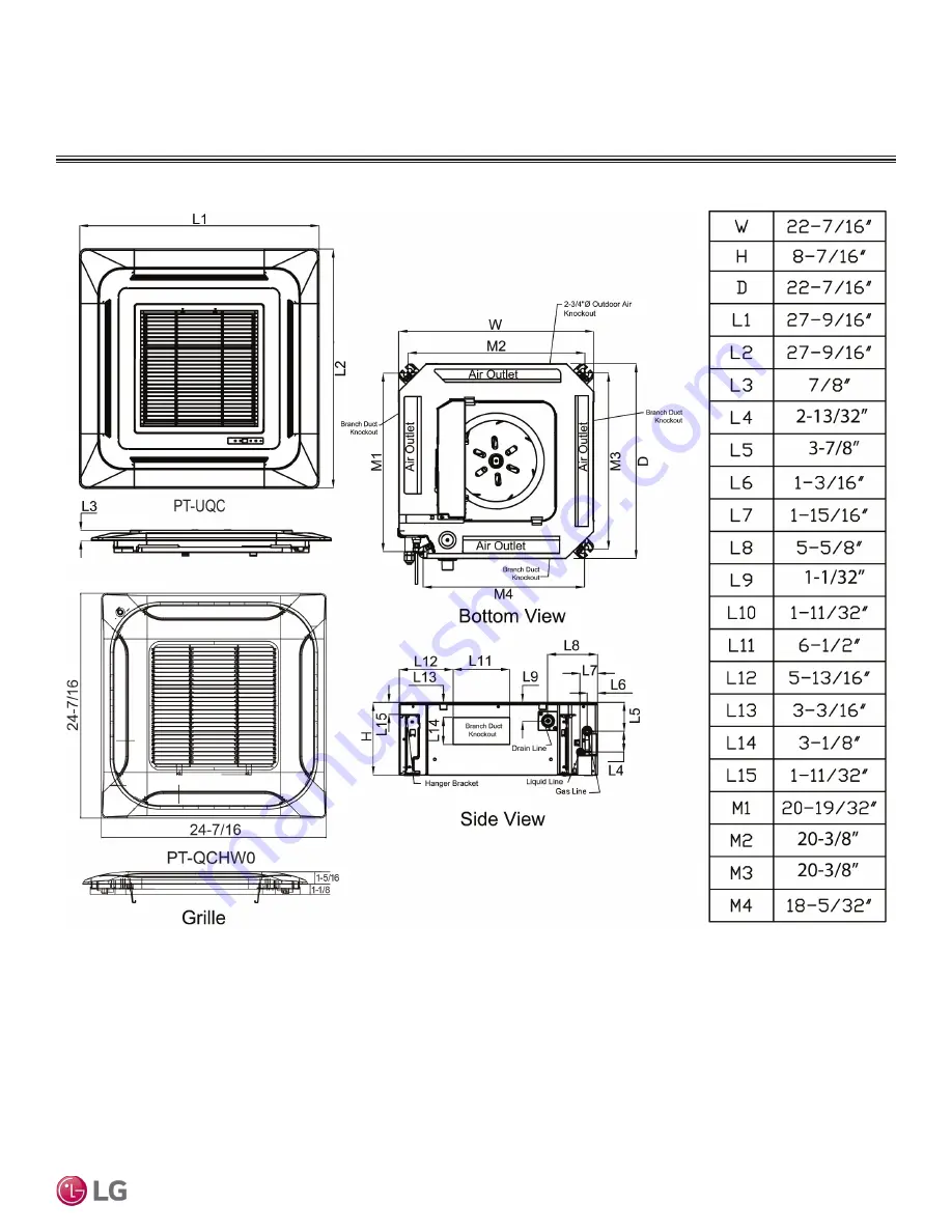 LG LC098HV4 Engineering Manual Download Page 17