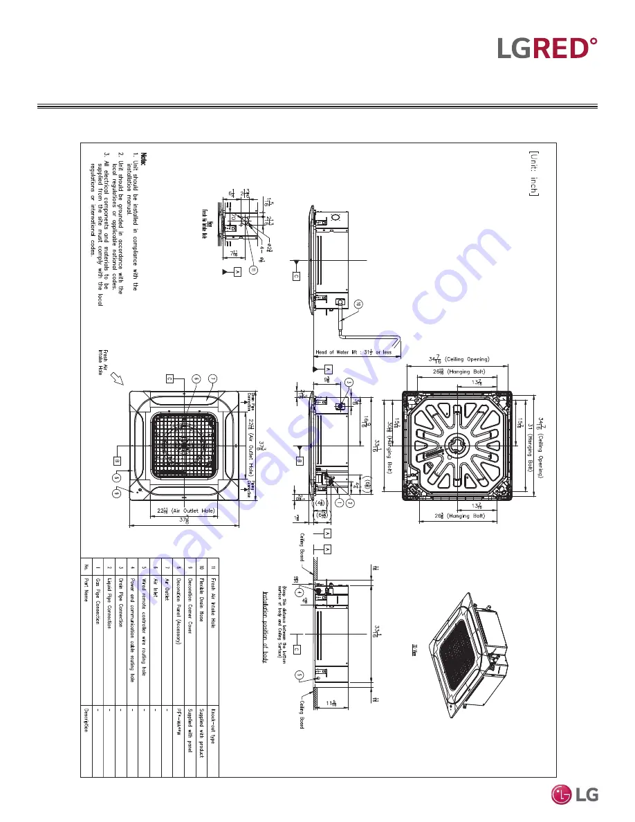 LG LC188HHV4 Engineering Manual Download Page 20