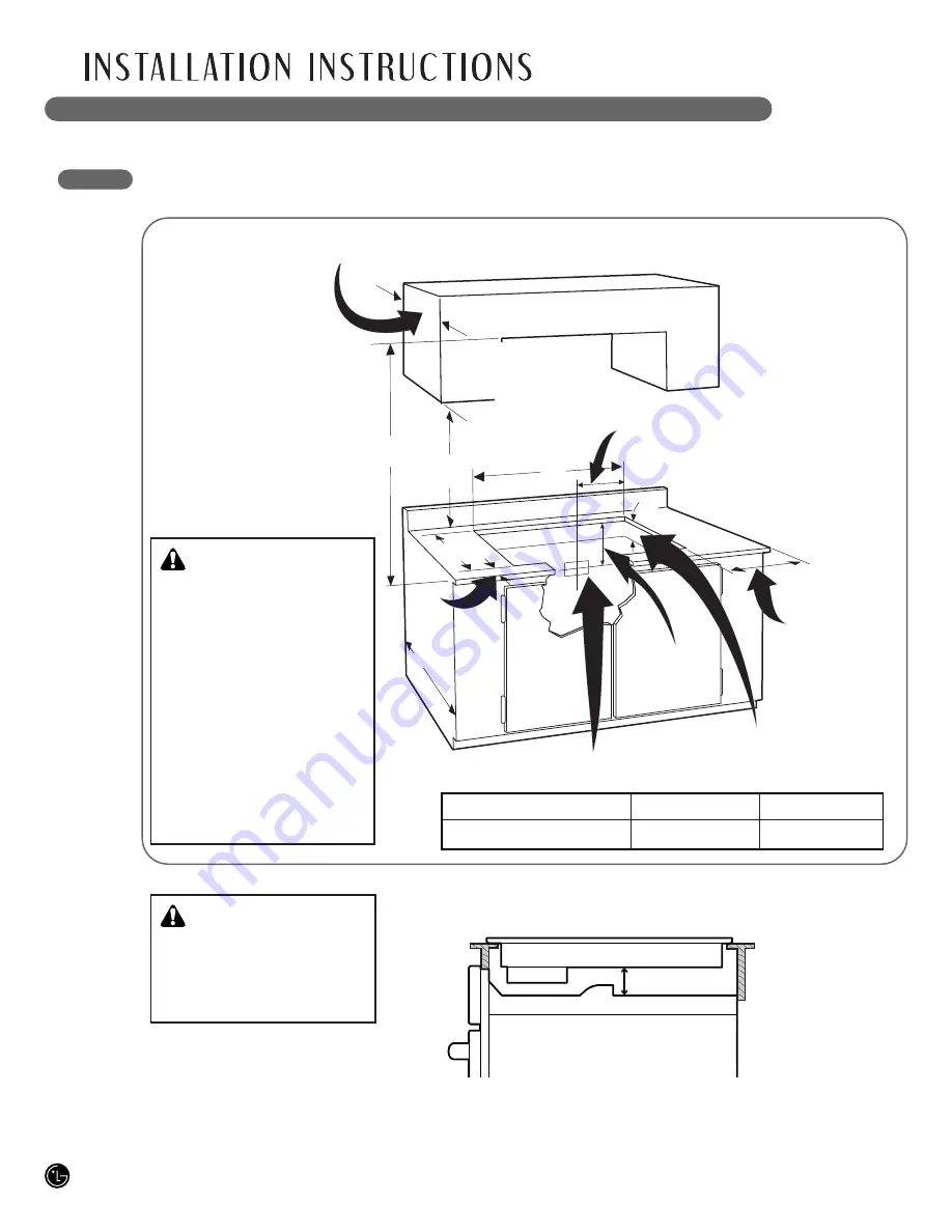 LG LCE3010 User'S Manual & Installation Instructions Download Page 24