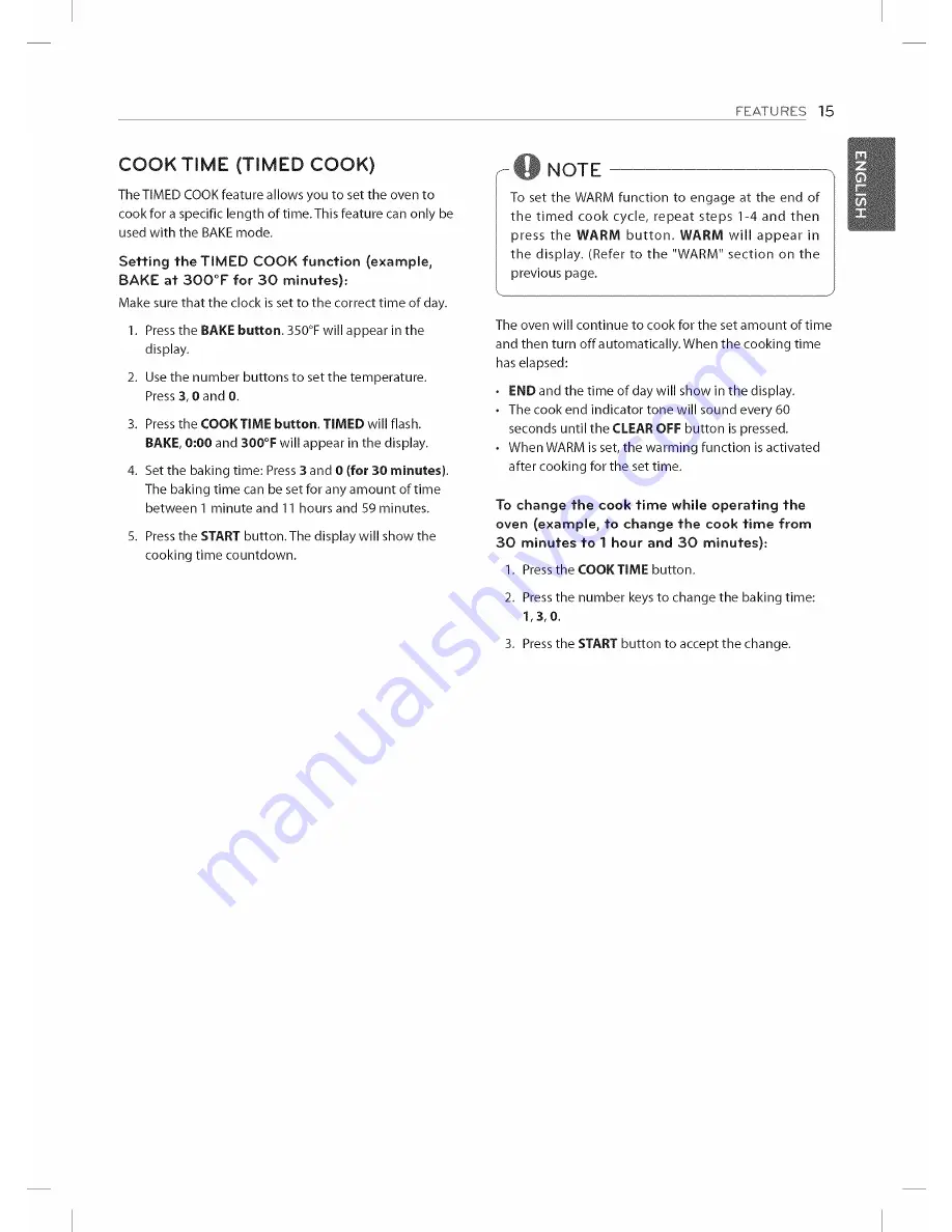 LG LDE3035SB Owner'S Manual Download Page 15