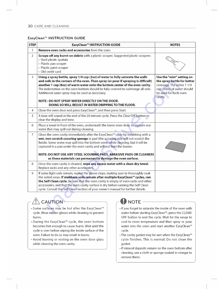 LG LDE3035SB Owner'S Manual Download Page 30