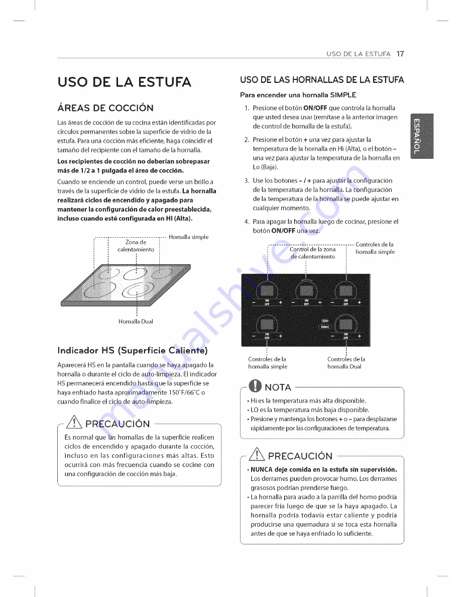 LG LDE3035SB Owner'S Manual Download Page 57