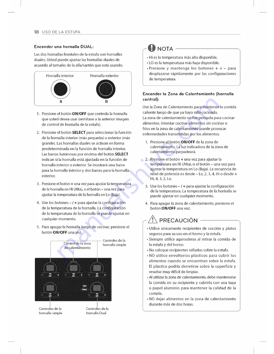 LG LDE3035SB Owner'S Manual Download Page 58