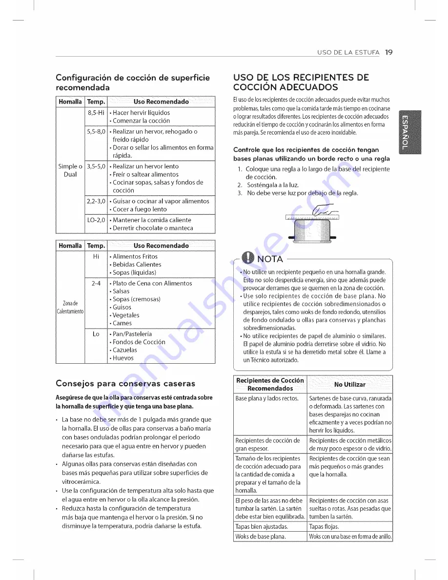 LG LDE3035SB Owner'S Manual Download Page 59