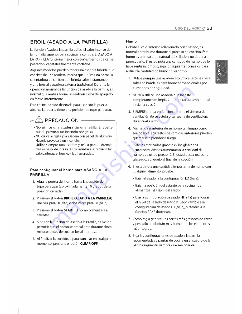 LG LDE3035SB Owner'S Manual Download Page 63