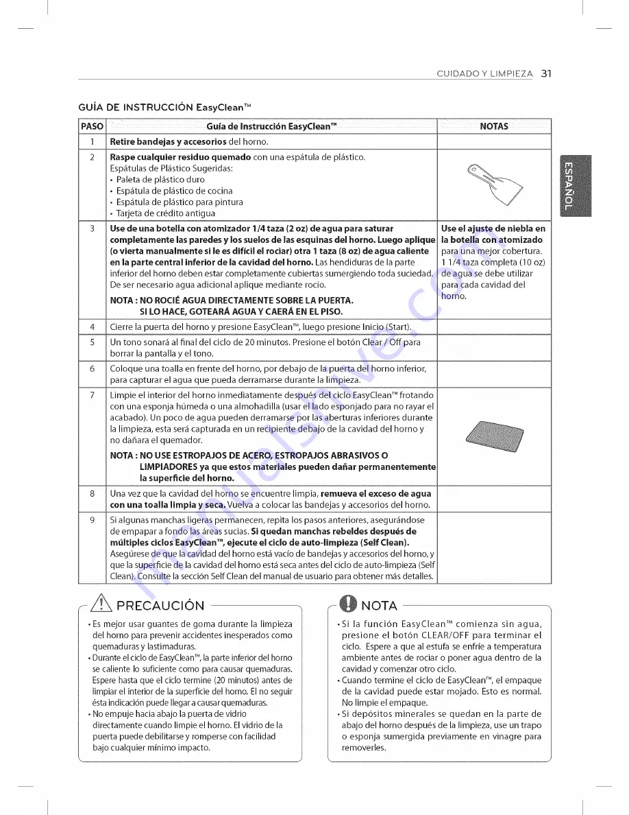 LG LDE3035SB Owner'S Manual Download Page 71