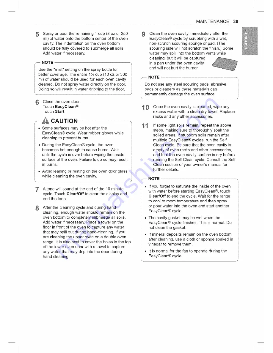 LG LDE4411SB Owner'S Manual Download Page 39