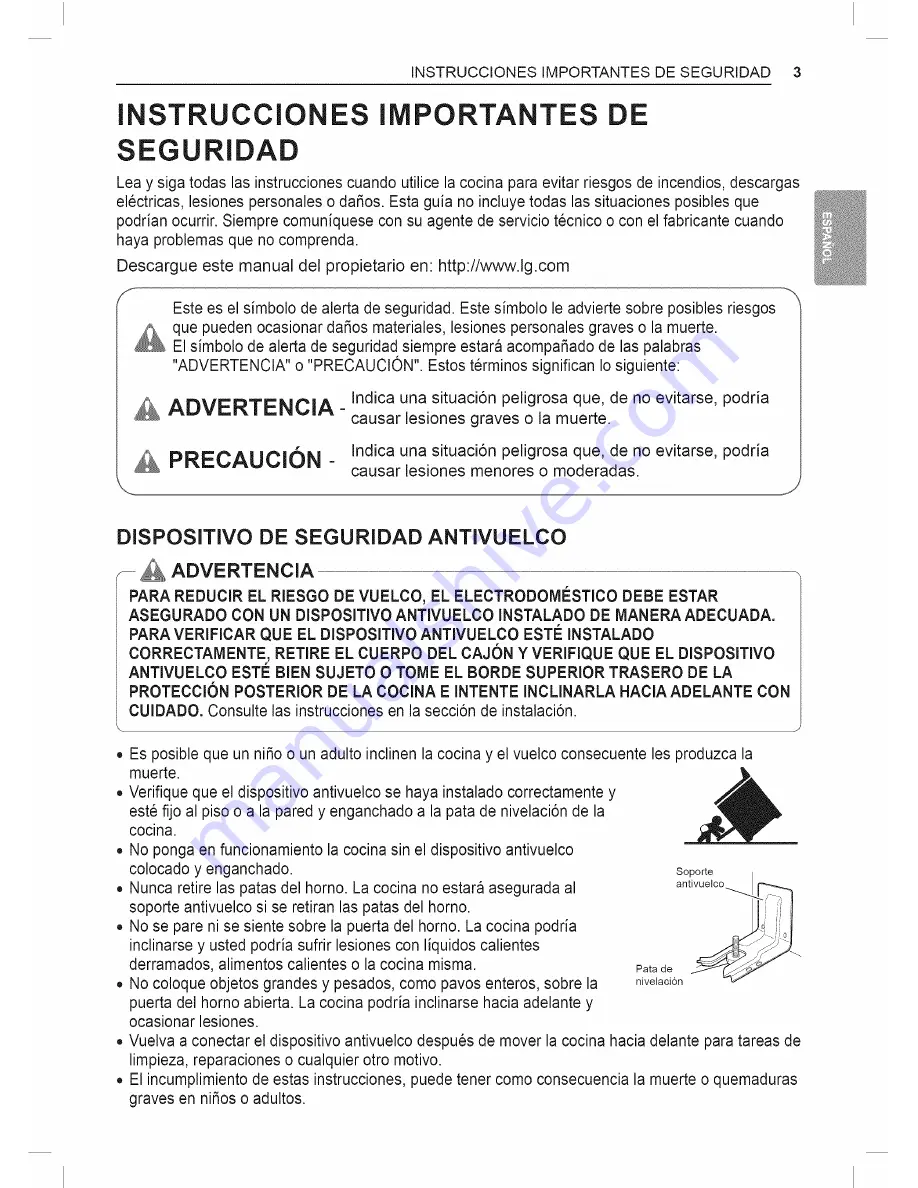 LG LDE4411SB Owner'S Manual Download Page 57