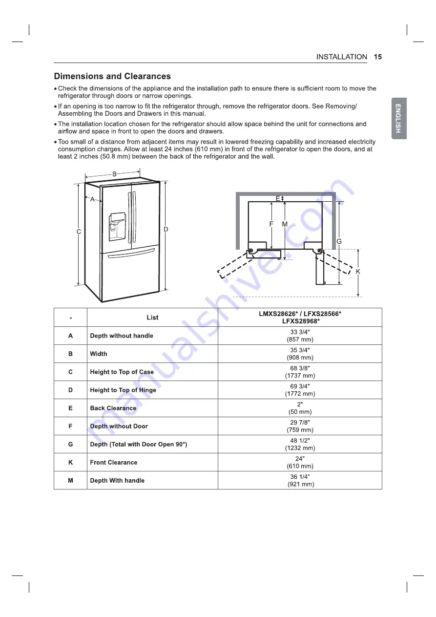 LG LDF5545SS Скачать руководство пользователя страница 15