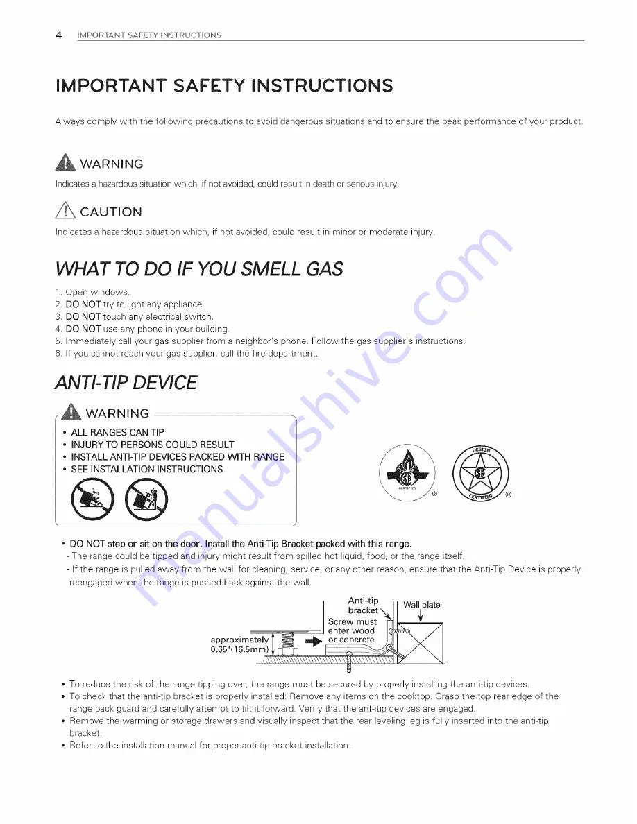 LG LDG3017ST Owner'S Manual Download Page 51