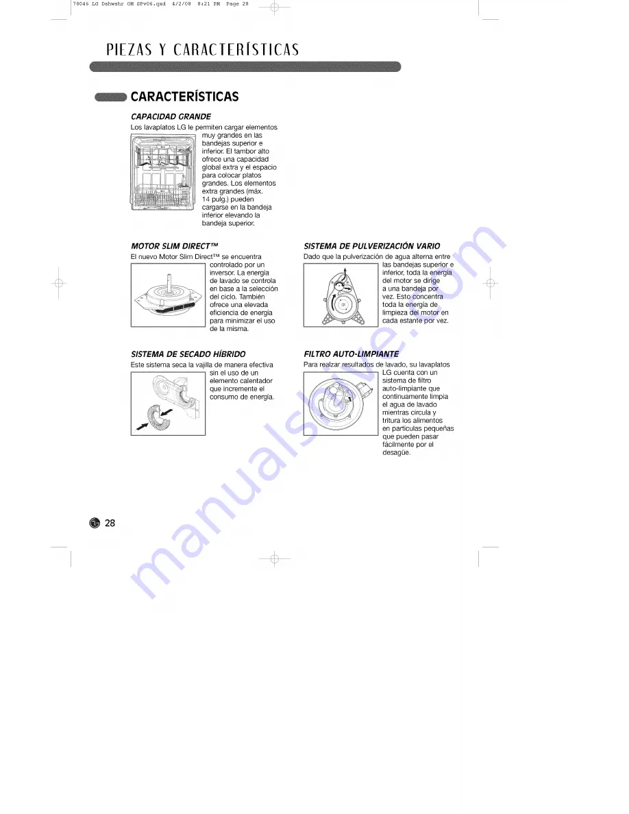 LG LDS4821BB - 24in Full Console Dishwasher User Manual Download Page 28