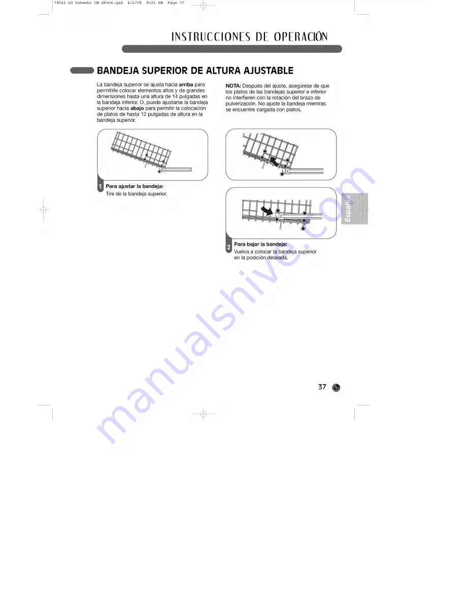 LG LDS4821BB - 24in Full Console Dishwasher User Manual Download Page 37