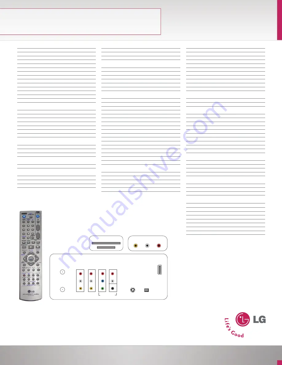 LG LDX-514 Specifications Download Page 2