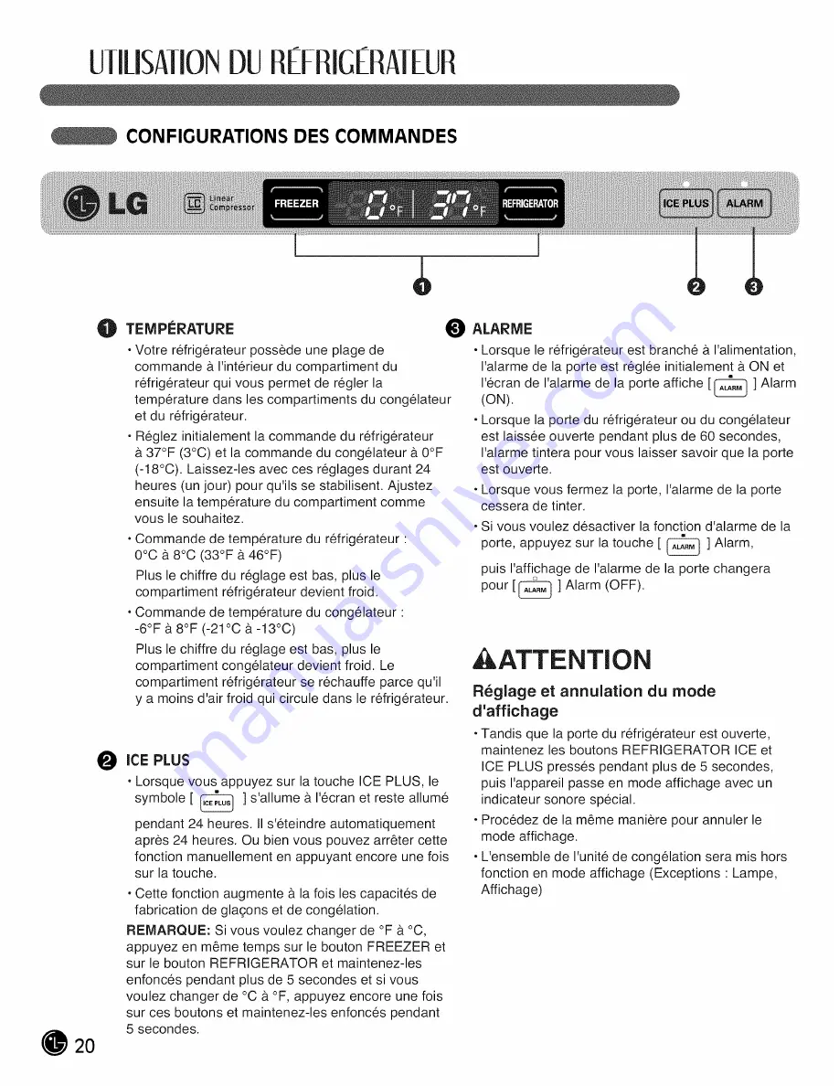 LG LFC28768SB Owner'S Manual Download Page 56