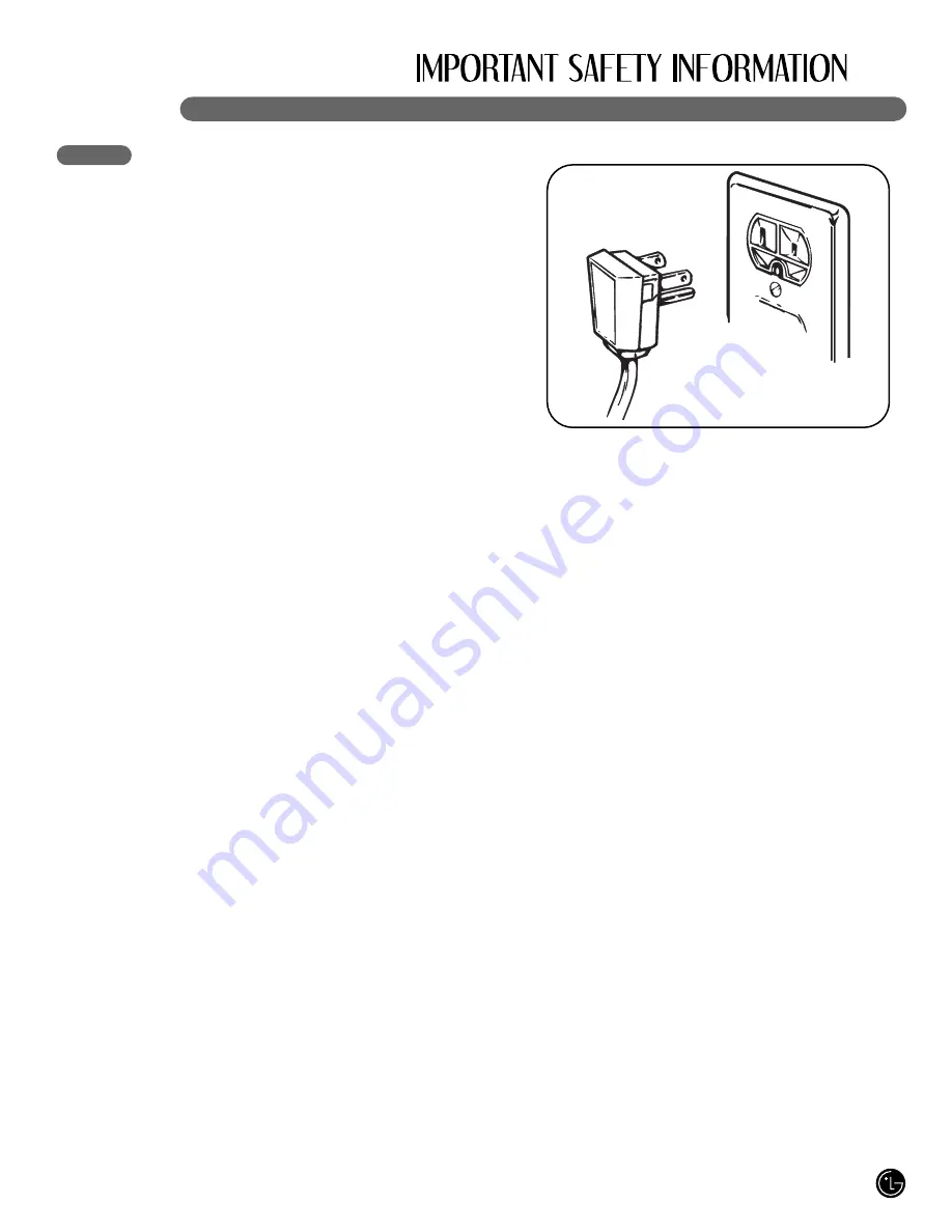 LG LFX21971 Series User'S Manual & Installation Instructions Download Page 5