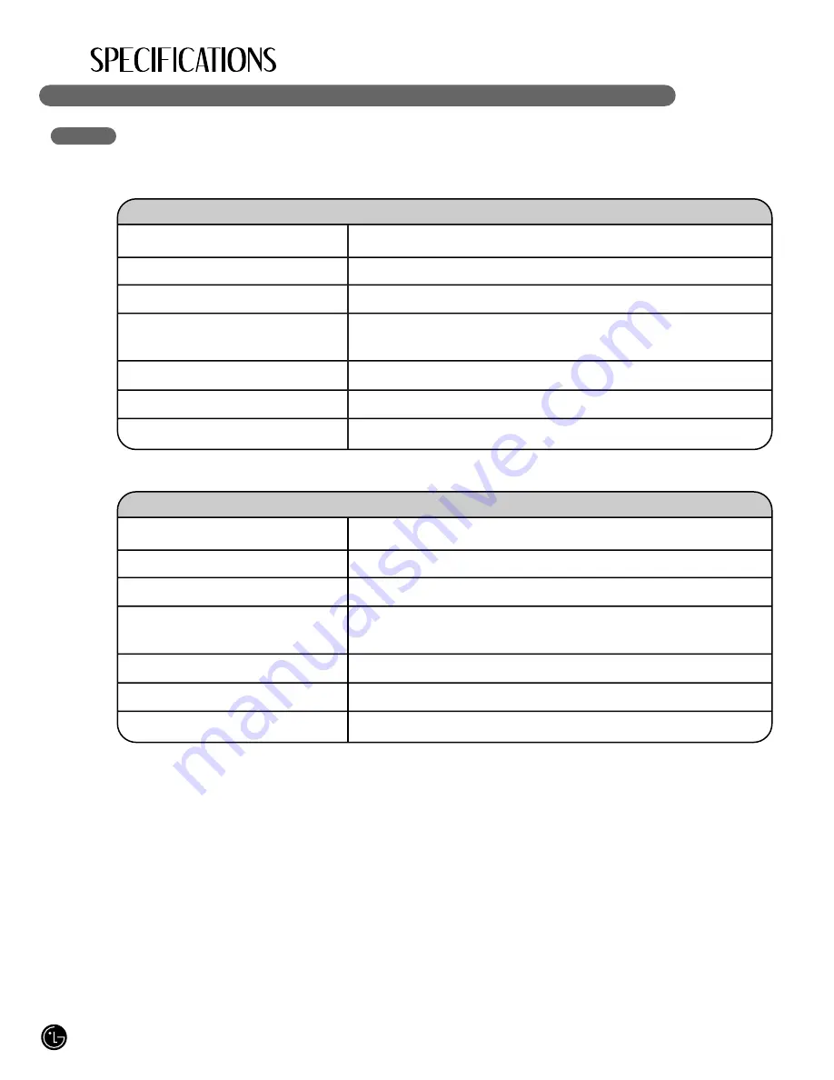 LG LFX21971 Series User'S Manual & Installation Instructions Download Page 40