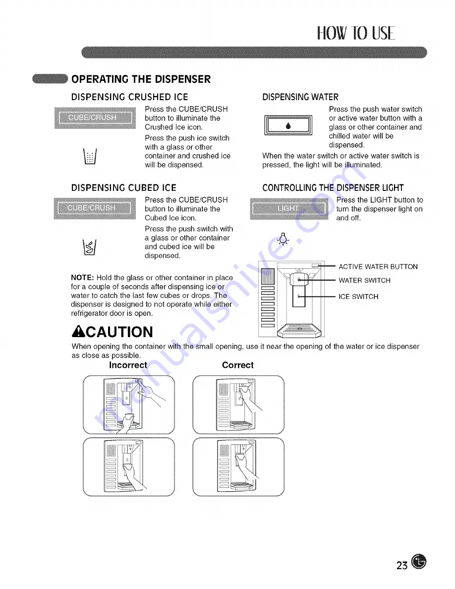 LG LFX21980 Series User'S Manual & Installation Instructions Download Page 23