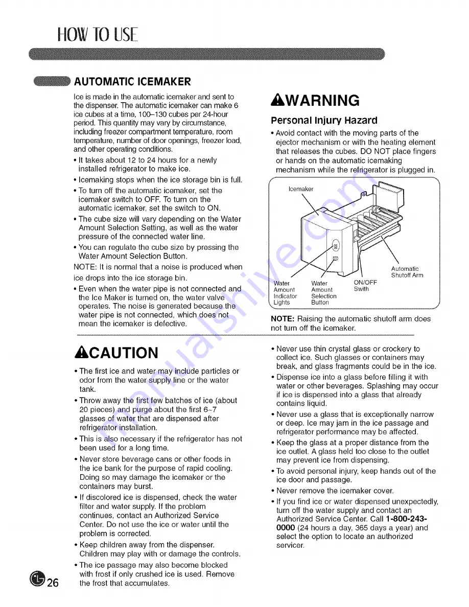 LG LFX21980 Series User'S Manual & Installation Instructions Download Page 26