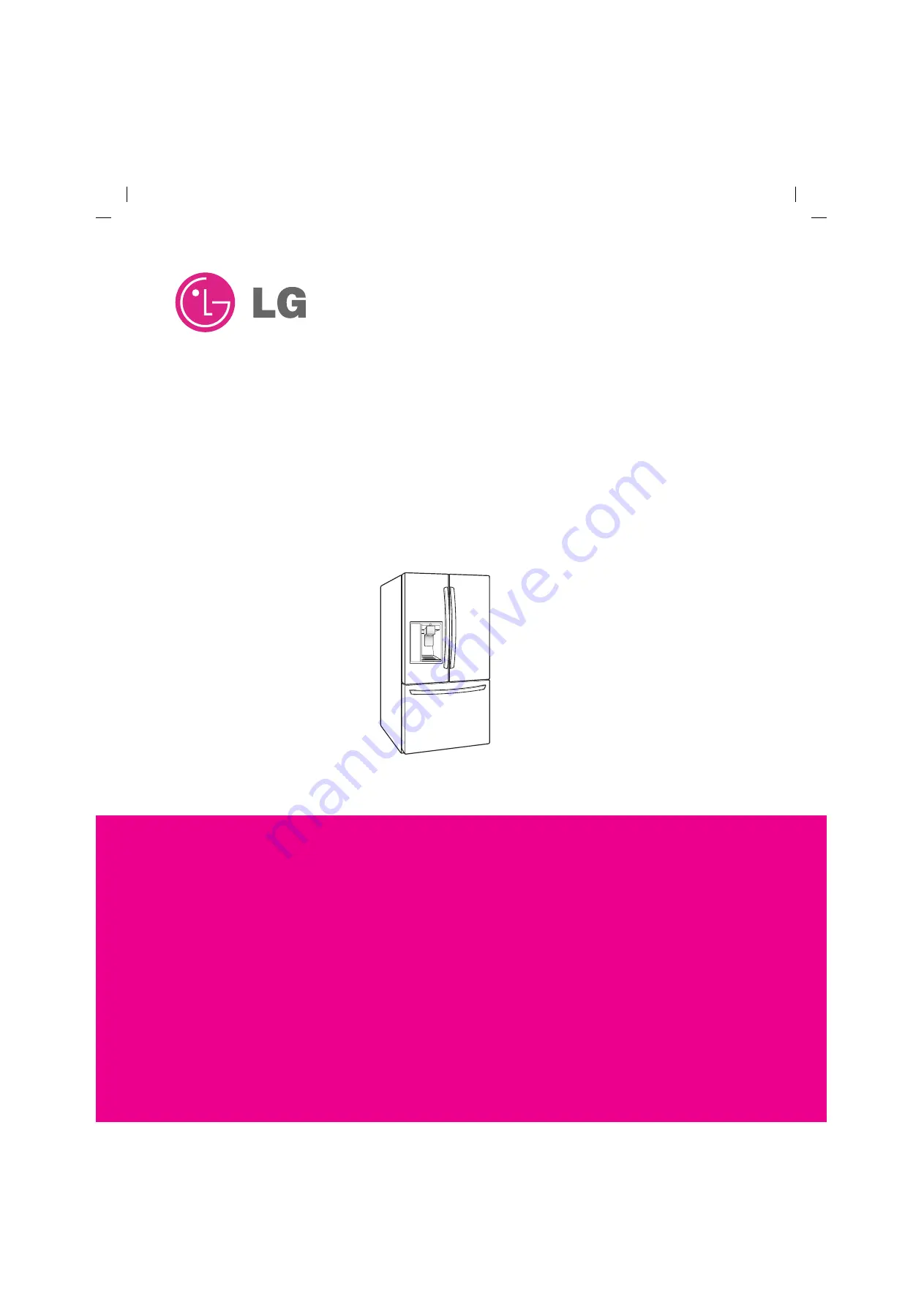 LG LFXS30726 Service Manual Download Page 1