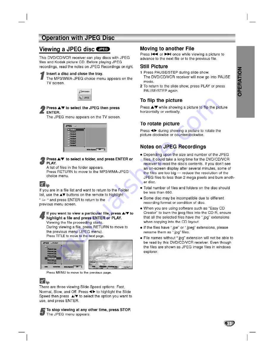 LG LH-C6231 Owner'S Manual Download Page 33