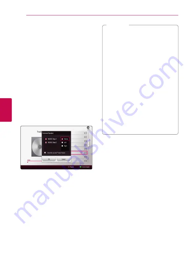 LG LHB645 Owner'S Manual Download Page 54