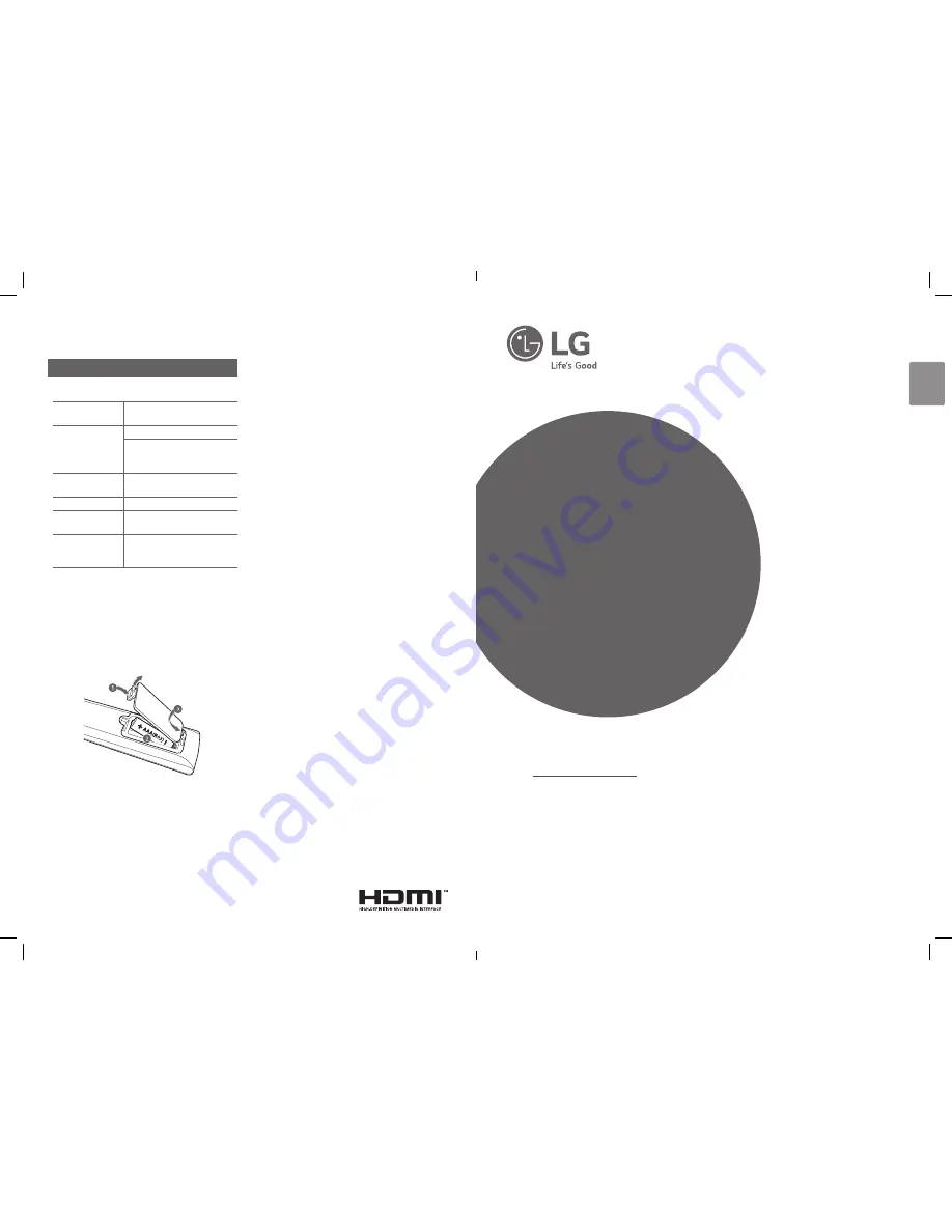 LG LHD636P Simple Manual Download Page 1