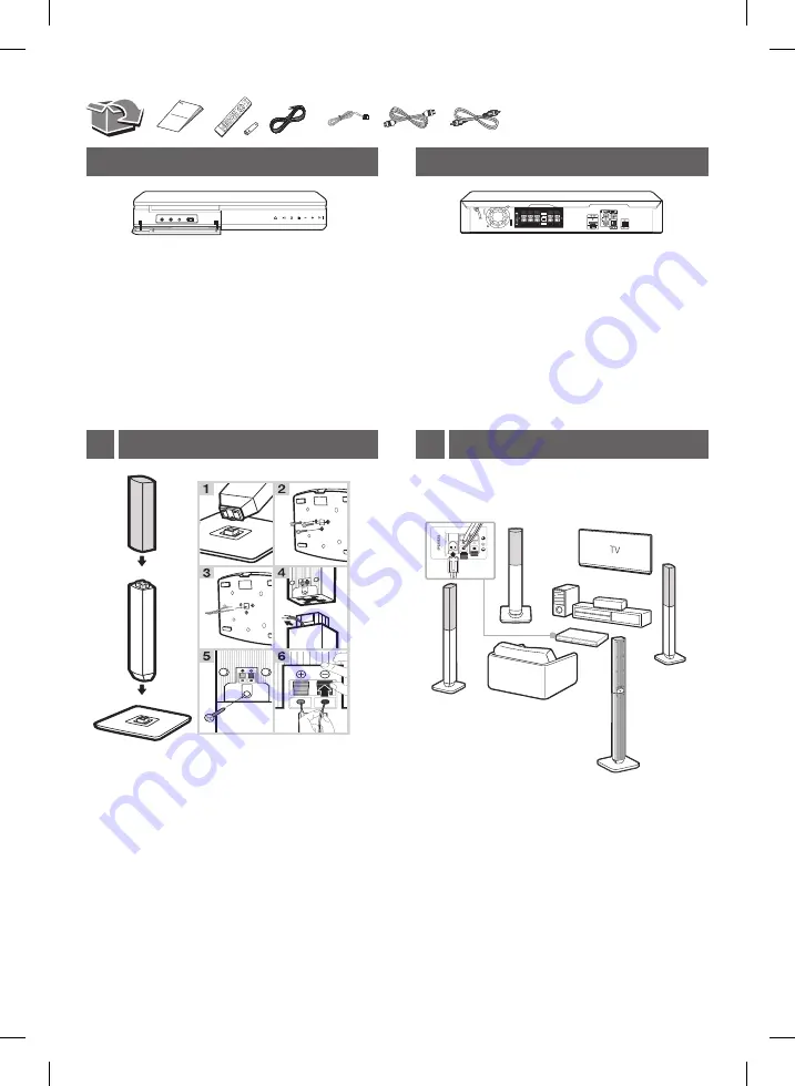 LG LHD655BT Simple Manual Download Page 2