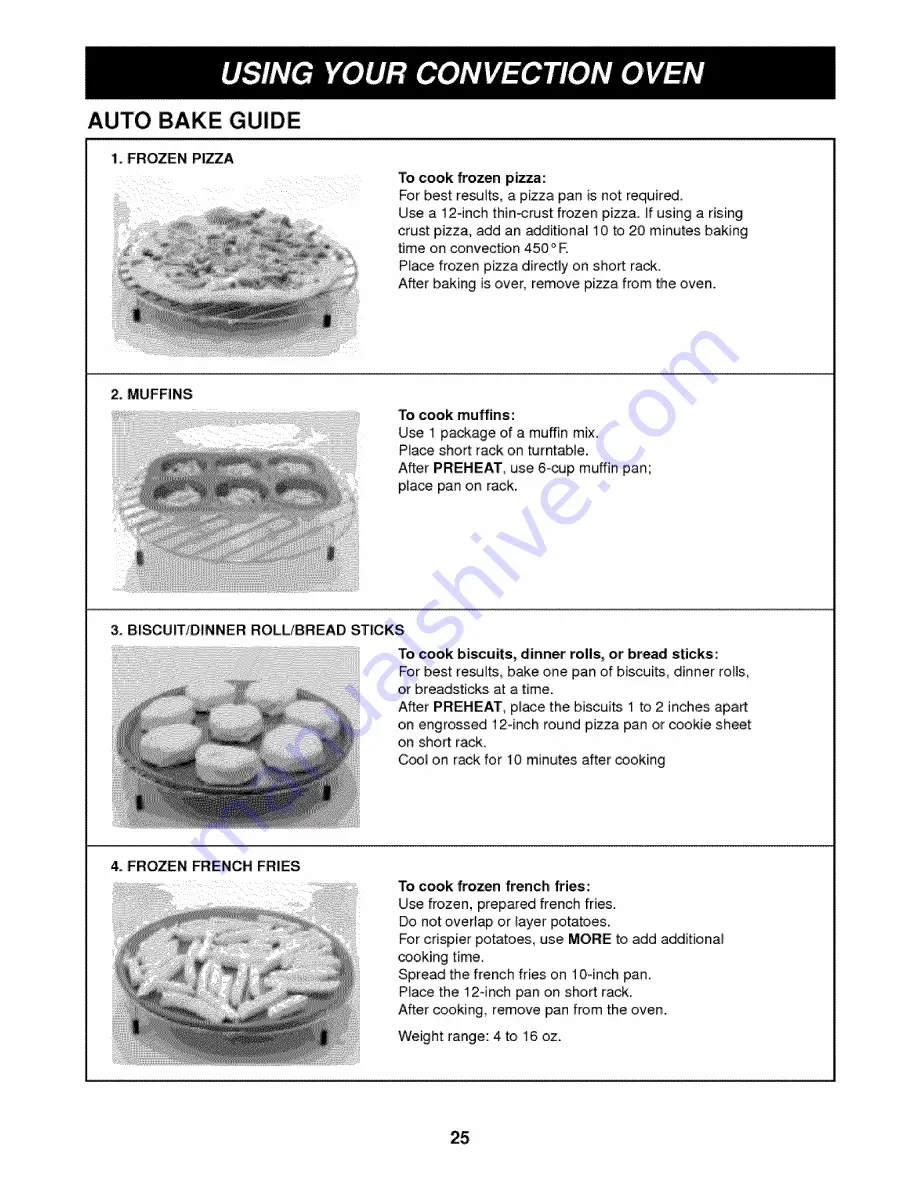 LG LMH1517CV Owner'S Manual & Cooking Manual Download Page 25