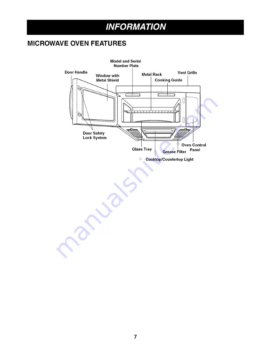 LG LMV2053SB - 2.0 Cu. Ft. Microwave Скачать руководство пользователя страница 7