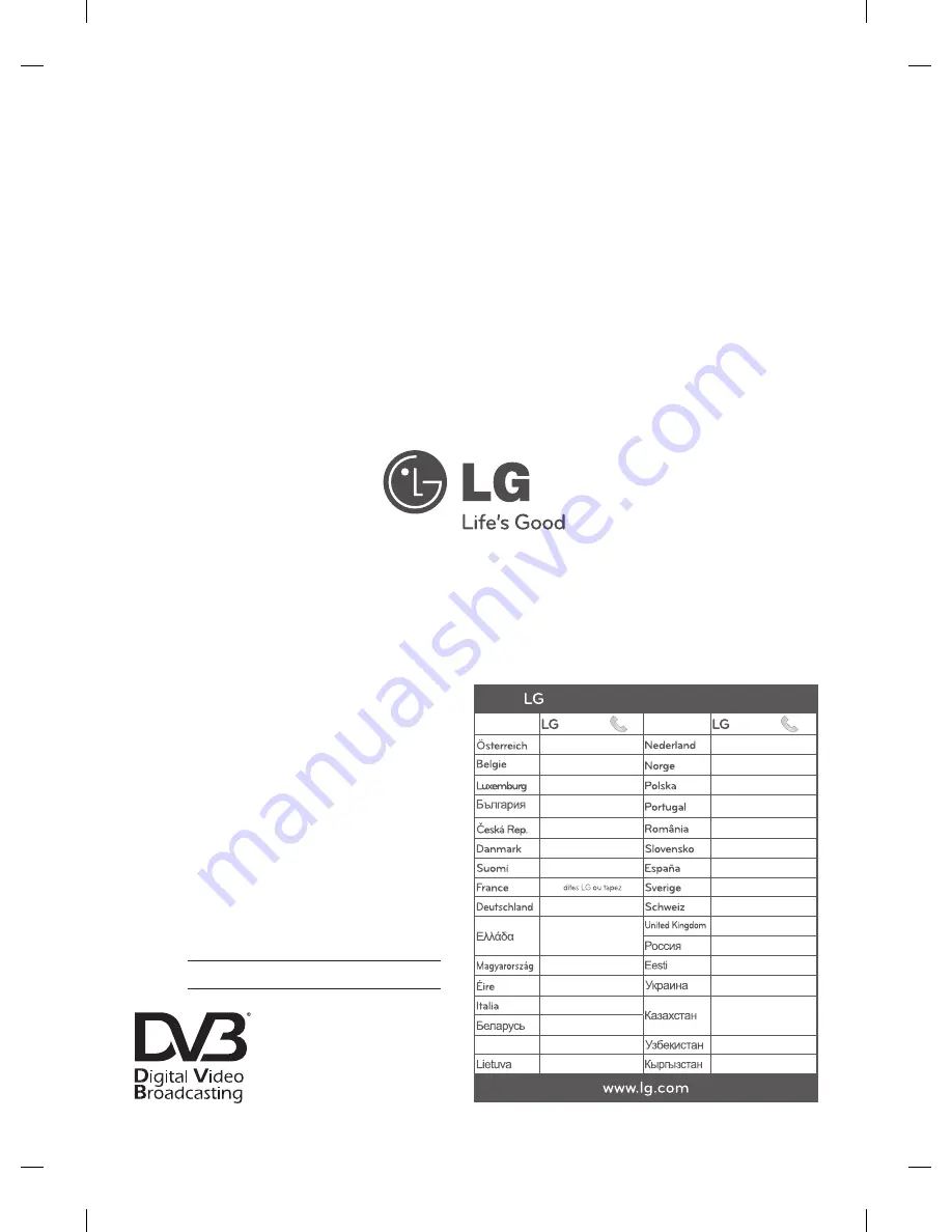 LG LN45 series Owner'S Manual Download Page 112