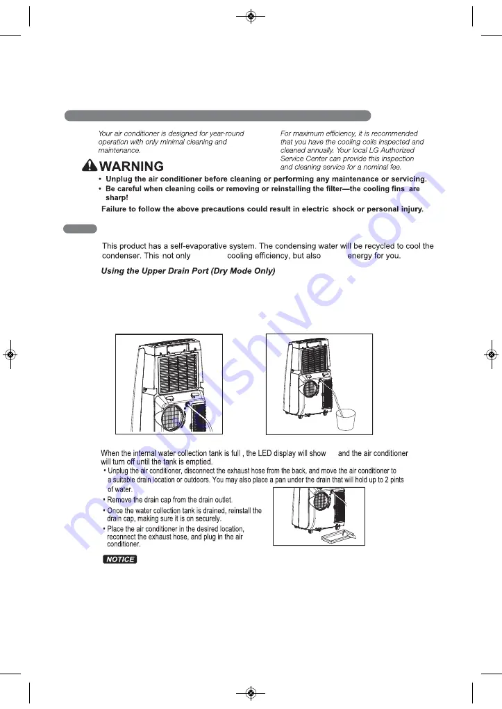 LG LP0818WNR Owner'S Manual Download Page 20