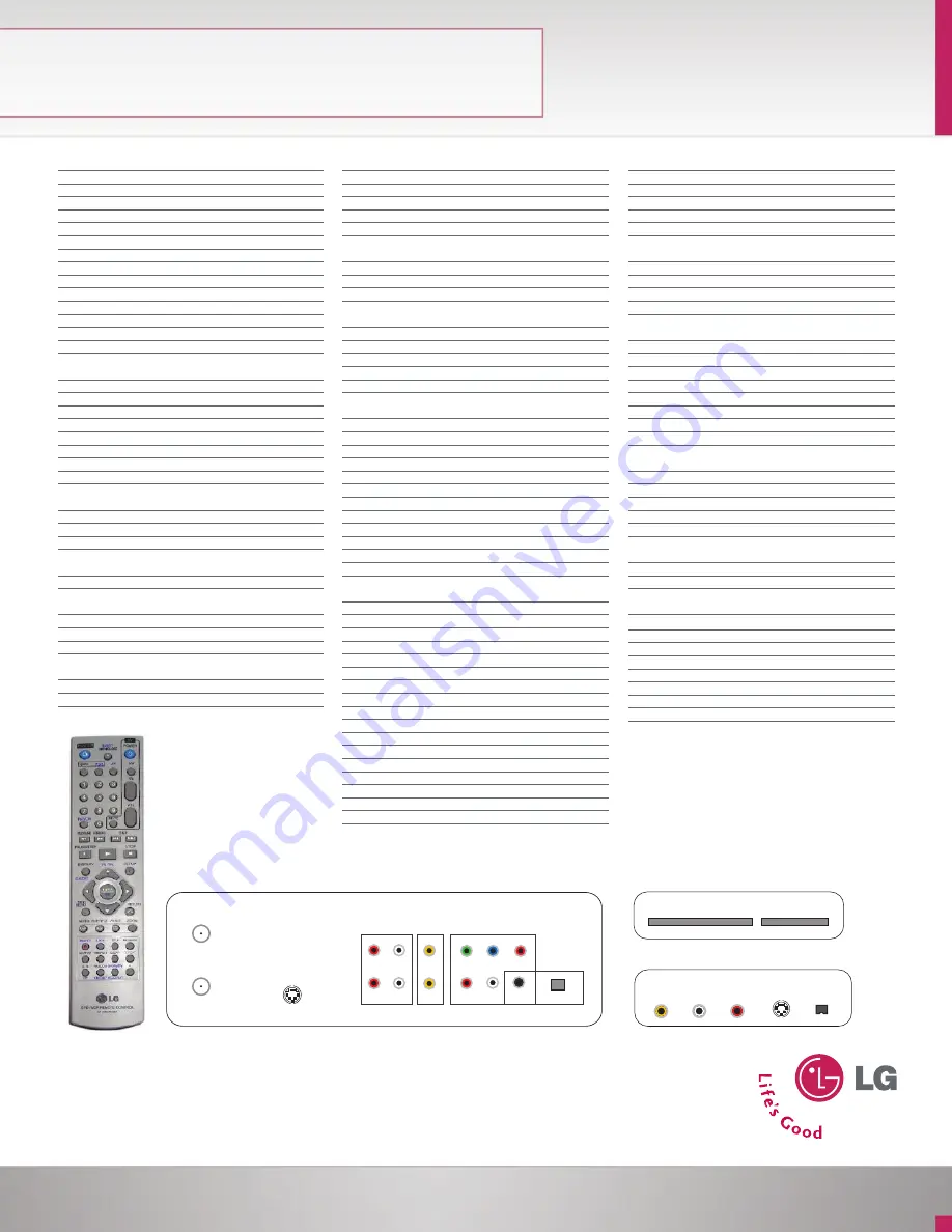 LG LRA-516 Specifications Download Page 2