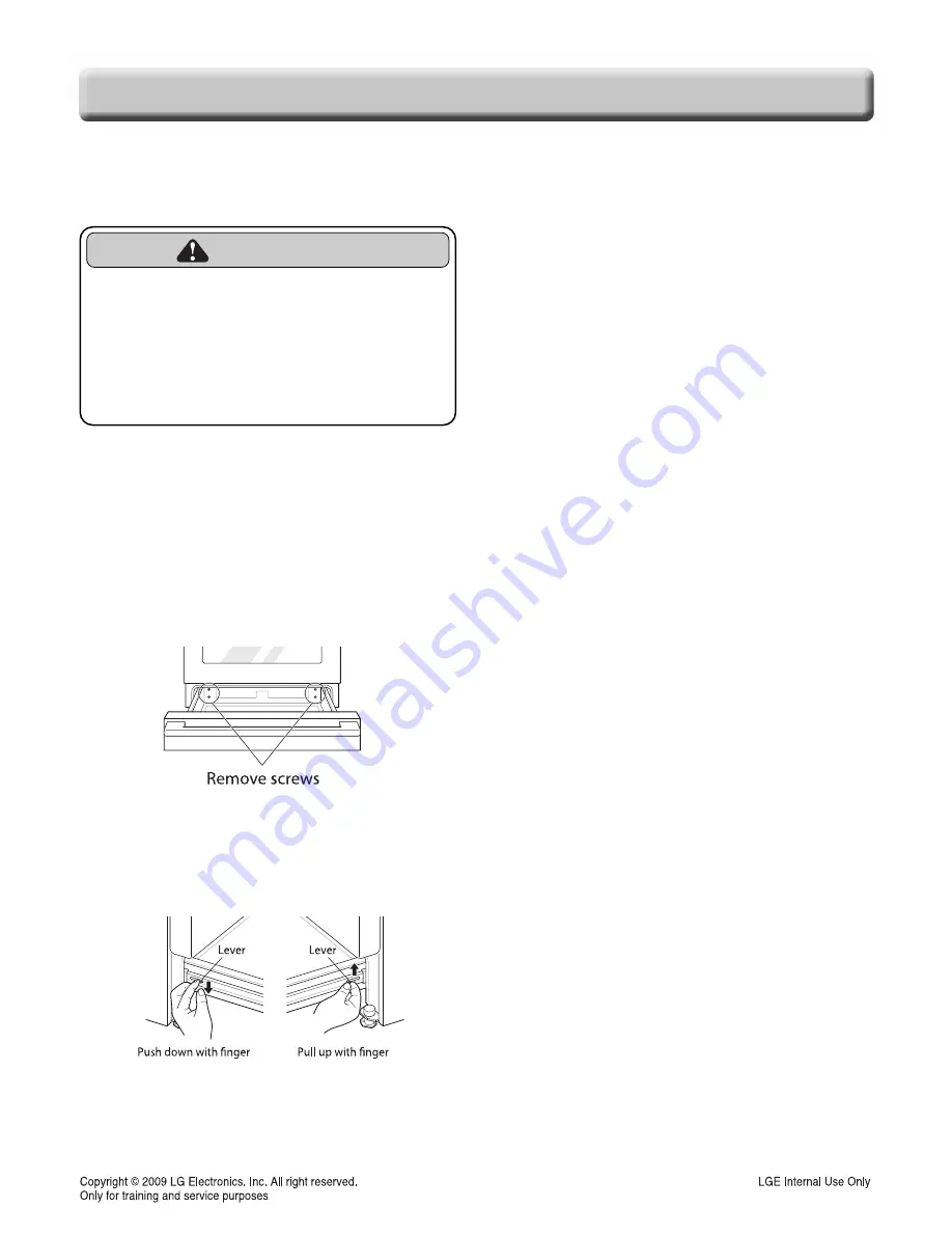 LG LSG4513BD Service Manual Download Page 33