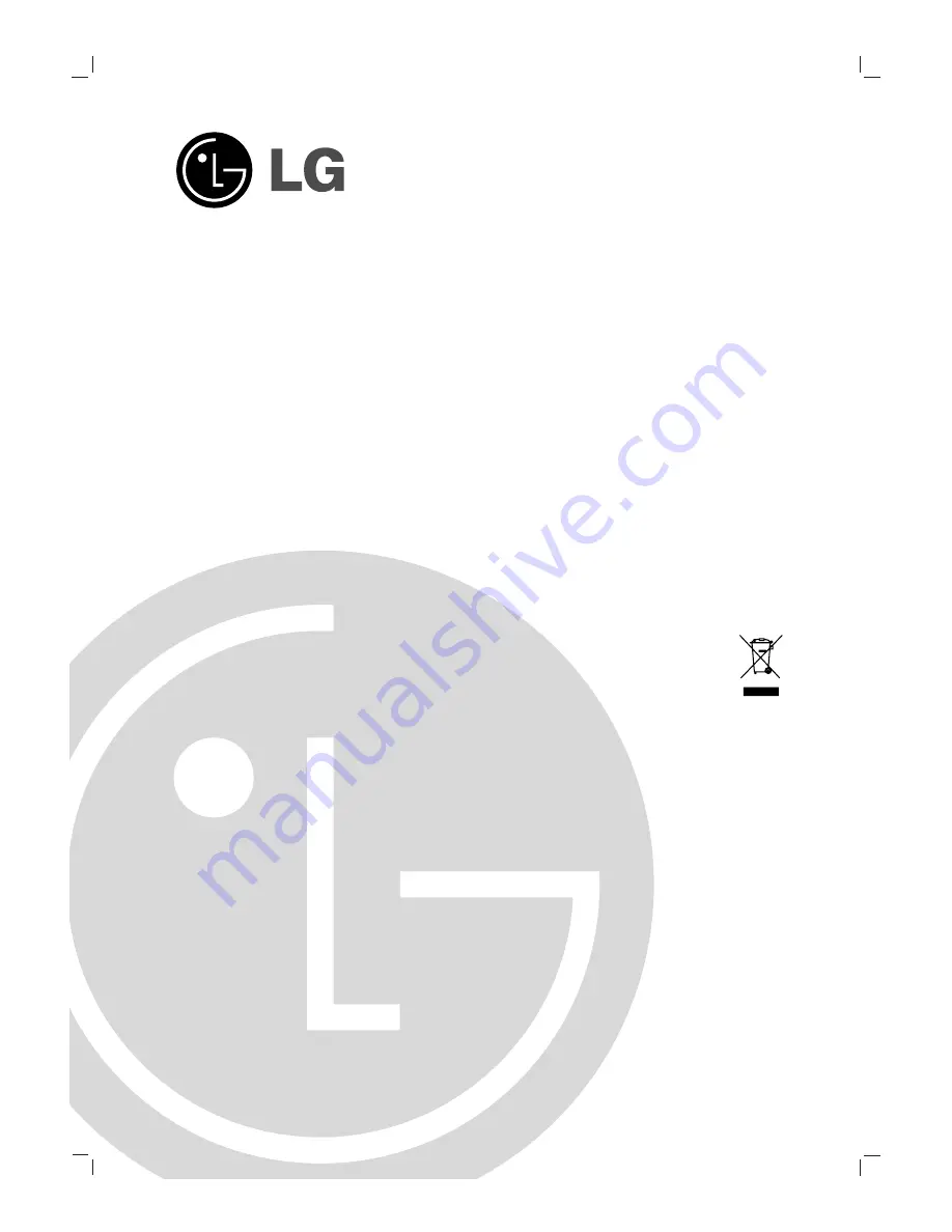 LG LSP-W1000 Owner'S Manual Download Page 1