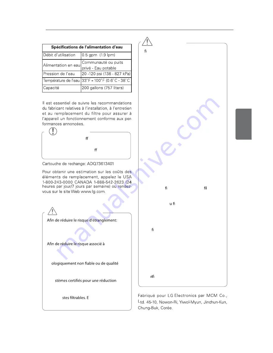 LG LSXC22326 Owner'S Manual Download Page 147