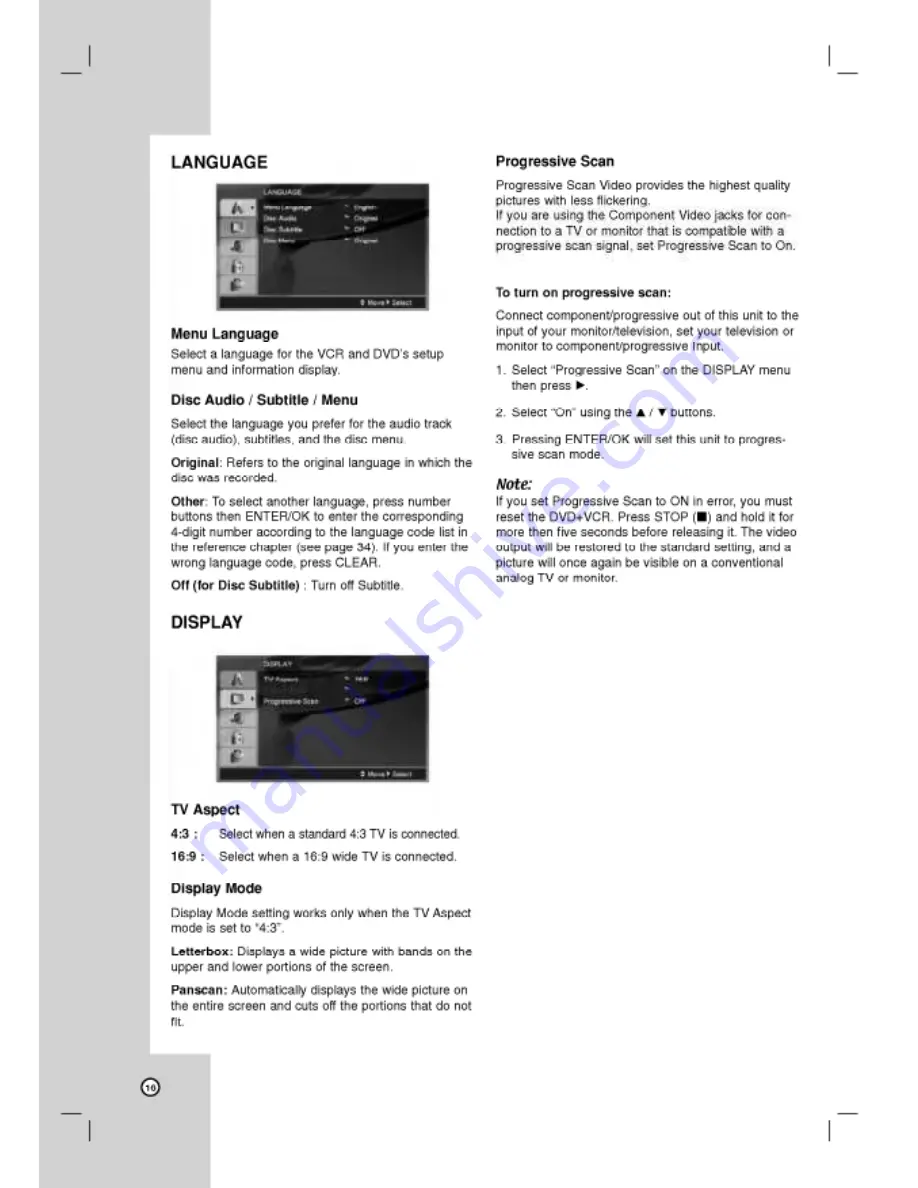 LG LVC-737 Owner'S Manual Download Page 16