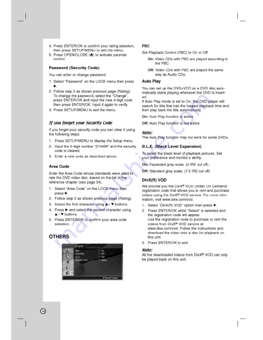 LG LVC-737 Owner'S Manual Download Page 18