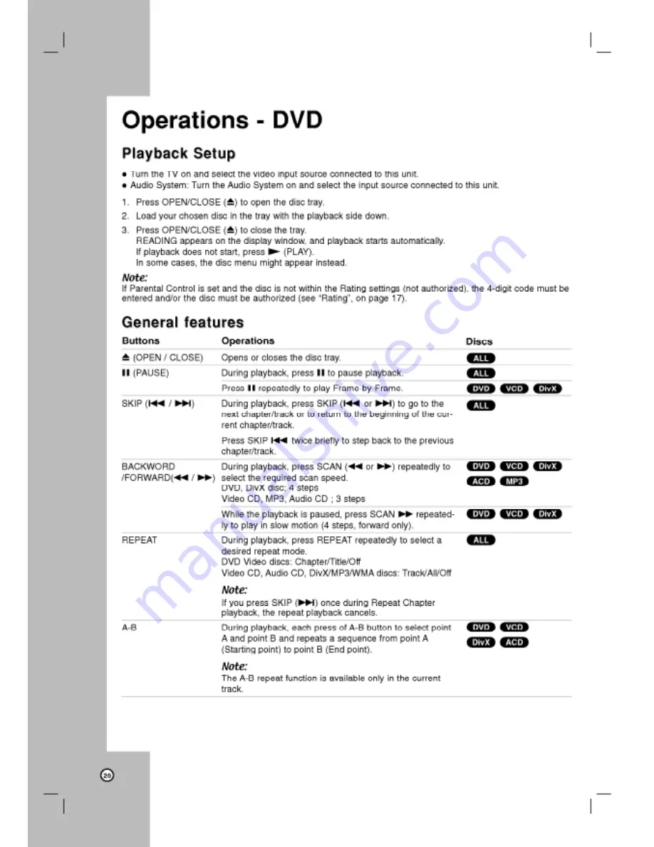 LG LVC-737 Owner'S Manual Download Page 26