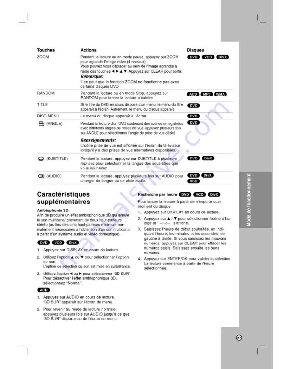 LG LVC-737 Owner'S Manual Download Page 65