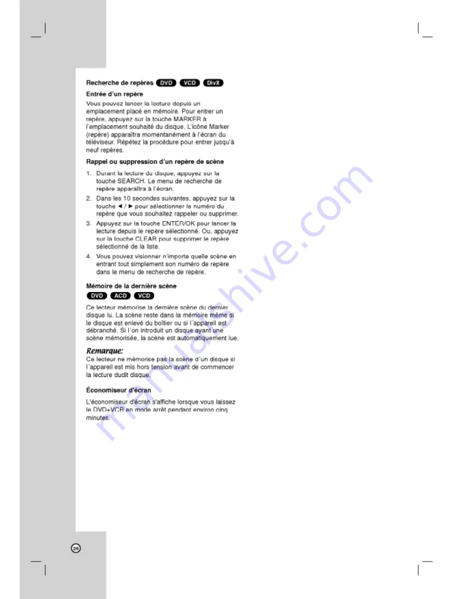 LG LVC-737 Owner'S Manual Download Page 66